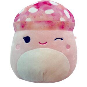 8”  Squishmallows Molly Pink Spotted Mushroom Food Squad Plush